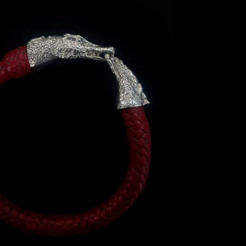 PULSERAS DE PIEL CON PLATA