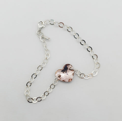 Pulsera corazón cristal Swarovski