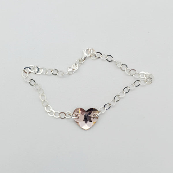 Pulsera corazón cristal Swarovski