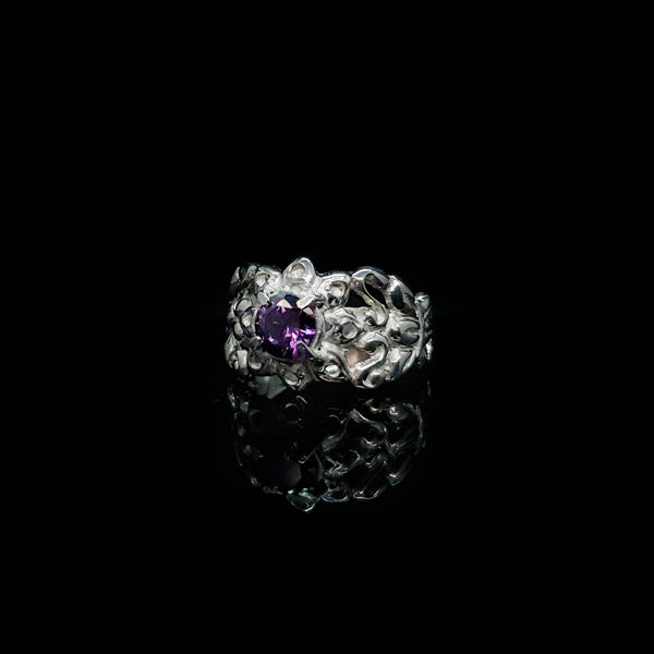 Anillo Flor con Circonia