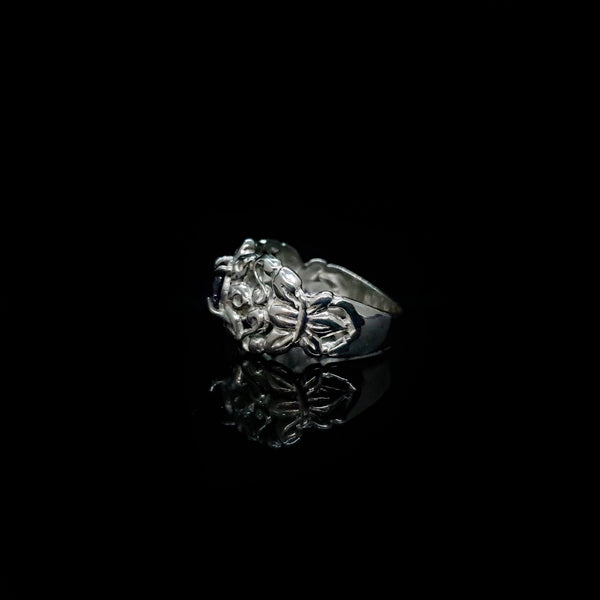 Anillo Flor con Circonia