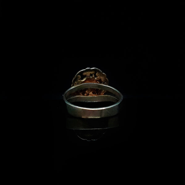 Anillo Flor Rústica