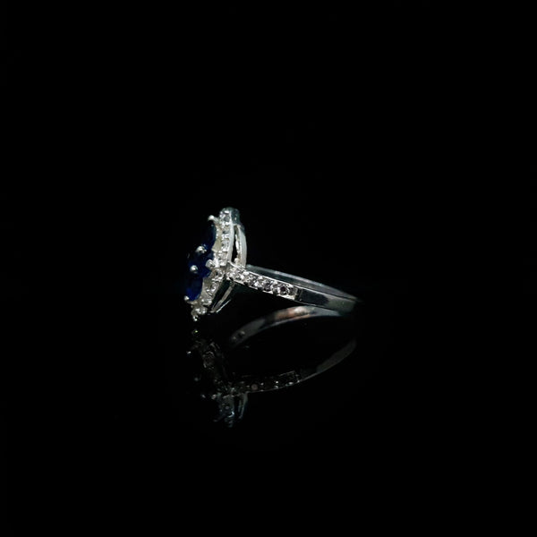 Anillo Circonias Azules