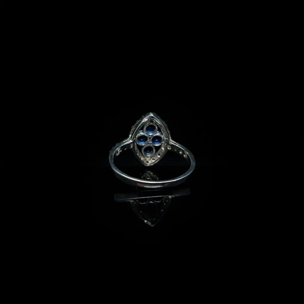 Anillo Circonias Azules