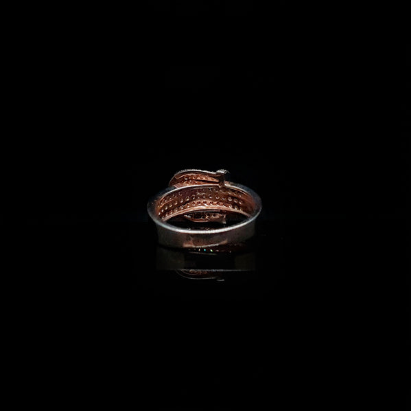 Anillo Cinturón Baño de Oro Rosa