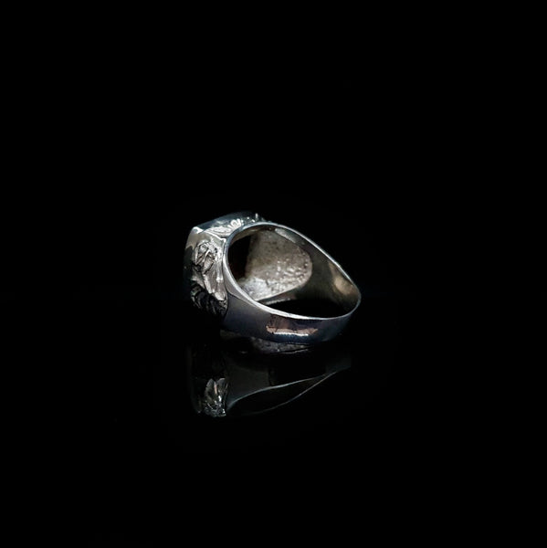 Anillo Piedra Natural y Rosas