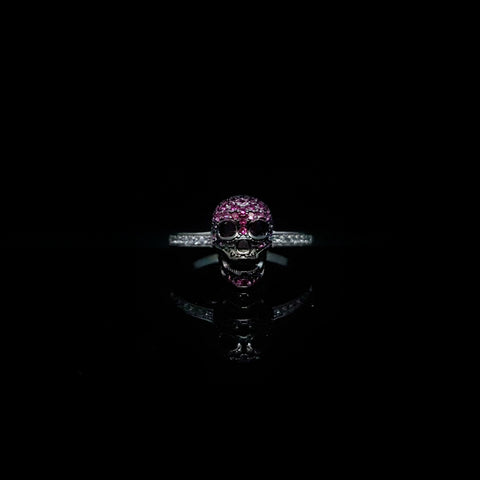 Anillo Cráneo Chico con Circonias