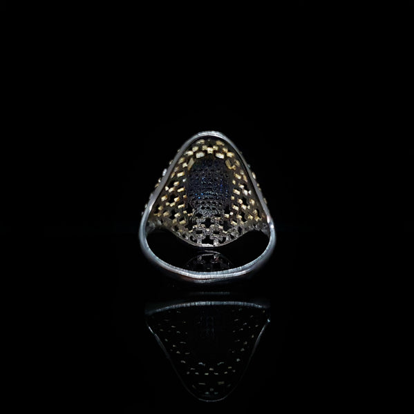 Anillo Dorado y Azul
