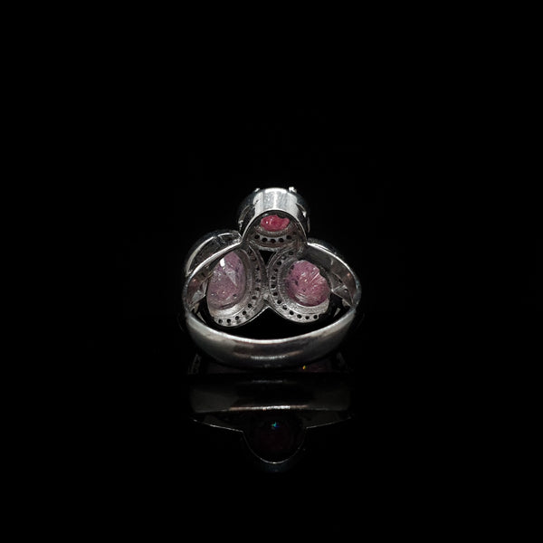 Anillo Cuarzos Rosas