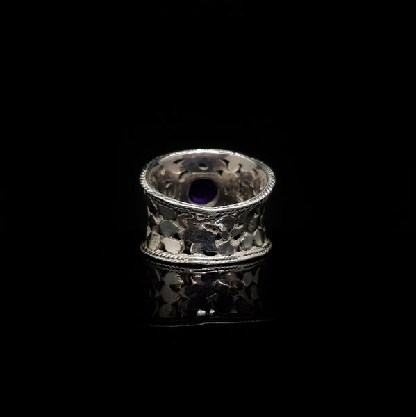 Anillo Curvo con Amatista