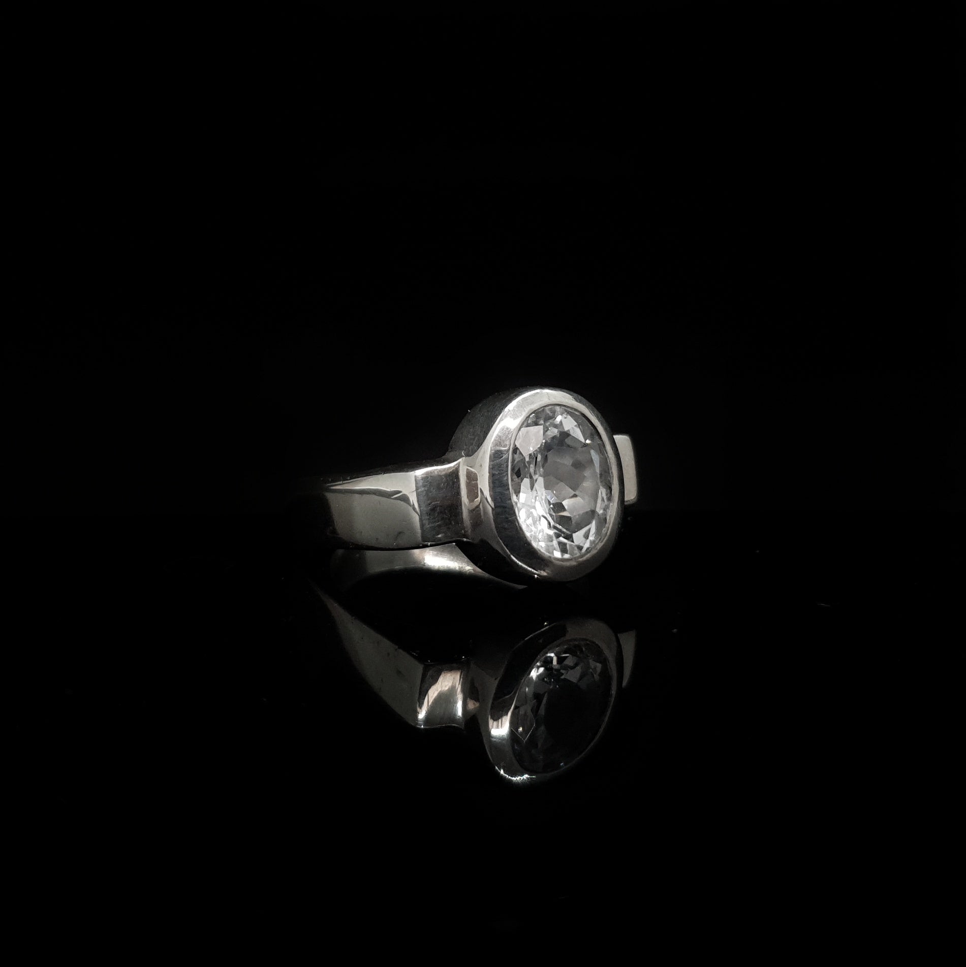 Anillo Circonia Ovalada