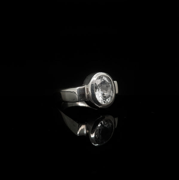 Anillo Circonia Ovalada