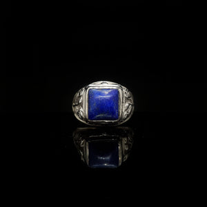 Anillo Piedra Natural y Rosas