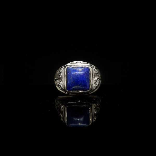 Anillo Piedra Natural y Rosas
