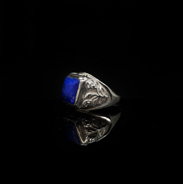 Anillo Piedra Natural y Rosas