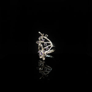 Anillo Mariposas Moradas