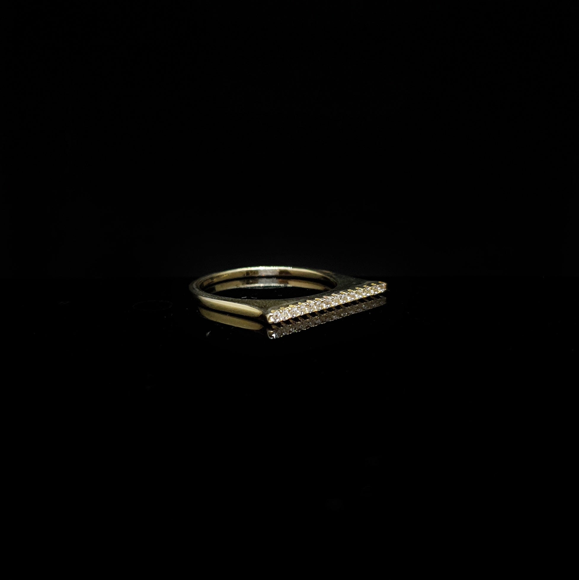 Anillo Plano Baño de Oro