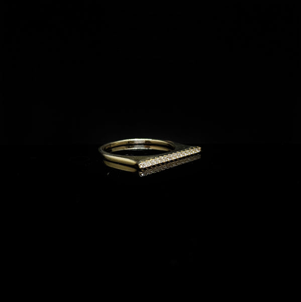 Anillo Plano Baño de Oro