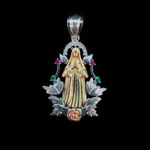 Dije Virgen con Circonias